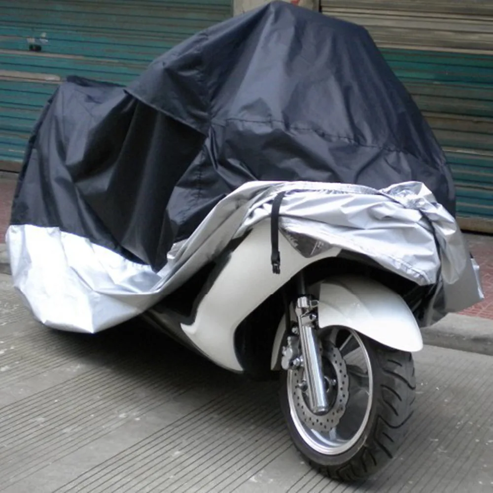 XL Blue/&Black Motorcycle Waterproof UV Protective Breathable Cover Outdoor