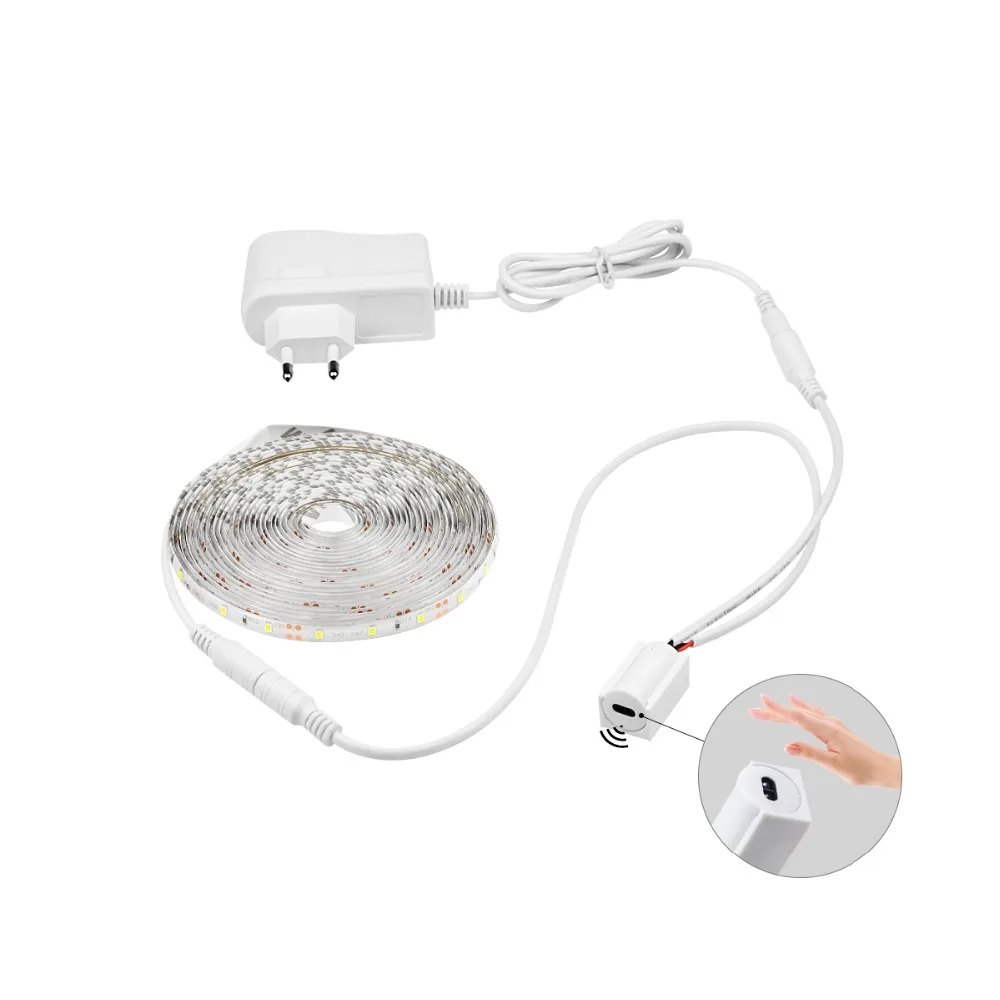 1pc Tira Luz Led Inteligente Sensor Movimiento Barrido Mano - Temu