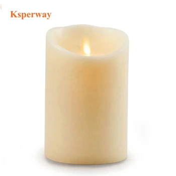 

Ksperway Dancing Flame Flameless LED Candles with Remote for Parties Holidays Decor 3.5"x 5"