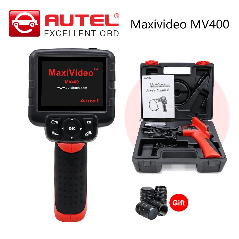 

Autel Maxivideo MV400 Digital Videoscope with 8.5/5.5mm Diameter Imager Head Inspection Camera MV 400 Multipurpose Videoscope