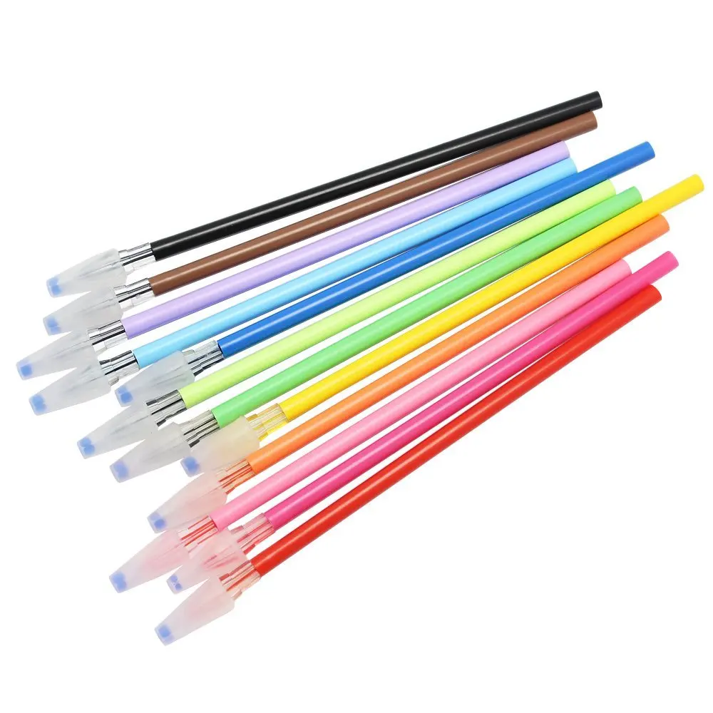 Meetory 12 Colored Diamond Head Gel Ink Pen Refills Fine Tip