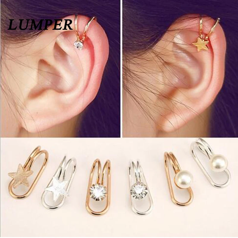 LUMPER 1 шт. модные трендовые женские U образные серьги в разных стилях клипсы форме