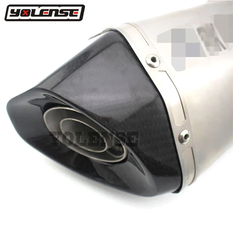 Для BMW S1000RR 2009 2010- S 1000RR S 1000 RR 09-16 мотоцикл Akrapovic выхлопные трубы из углеродного волокна хвостового входа внутренний 61 мм