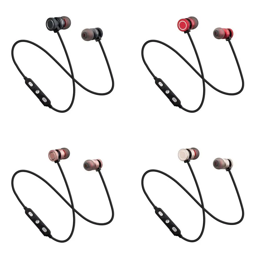 Bluetooth беспроводные наушники вкладыши магнитные спортивные 4 часа стерео V5.0