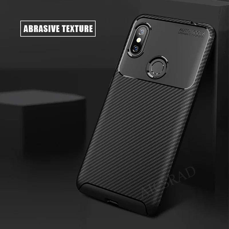 buy Silicone Case For Xiaomi Redmi Note 6 Pro Case Cover for Redmi Note 6 pro Case Soft Carbon Fiber phone Case On Redmi Note 6pro