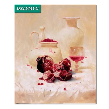 

5D"Vase pomegranate"Diamond Painting Full Square Rhinestones,Diamond Embroidery Handmade Cross Stitch Kits Home Decoration