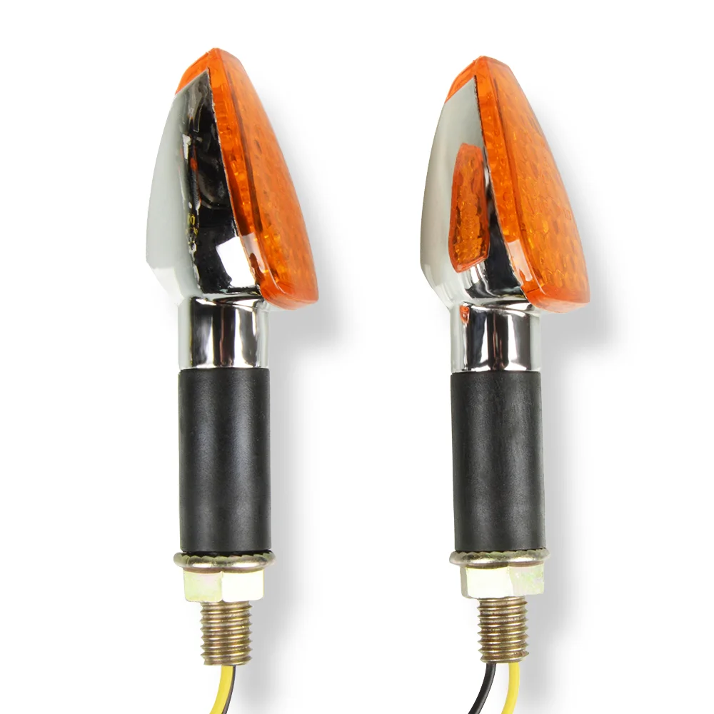 silver orange Мотоцикл 12 светодиодный указатель поворота для HONDA CBR400R CBR500R CBR650F CBR954RR гром MSX125 ST1300 VFR800F XL600LMF - Цвет: silver orange