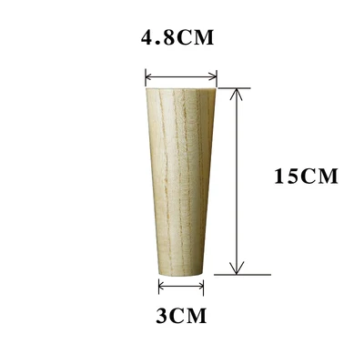 Твердые деревянные ножки для мебели ТВ шкаф ноги кровать стол стул диван табурет ножки деревянный прикроватный шкаф шкафы ножки с винтами - Цвет: D2