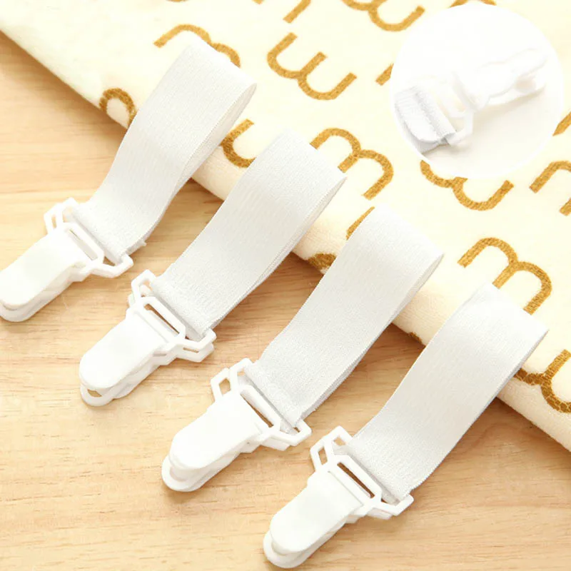 

Bedding Article Accessory 4pcs Sheet Fixer Holder Portable Buckle Elastic Band Bed Sheets Non Slip Super Practical Nylon