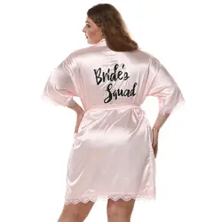Невесты Свадебный халат платье сексуальные негабаритных кружевной отделкой ночная рубашка-пеньюар Повседневное мини-кимоно купальные