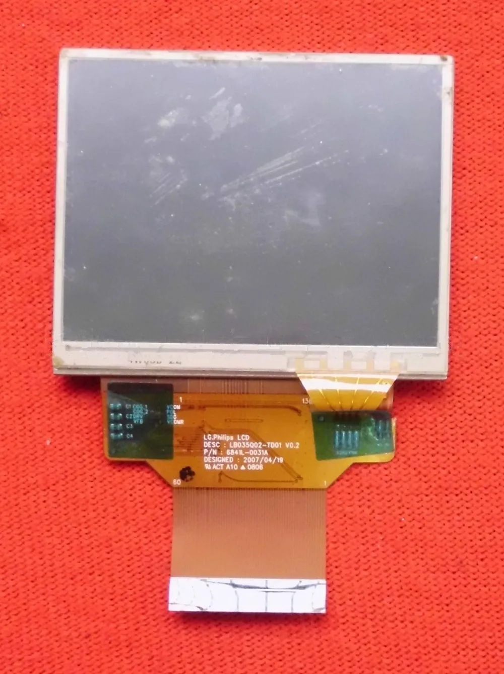 1 шт. 3,5 дюймов LB035Q02 TD01 LB035Q02-TD01 с сенсорным