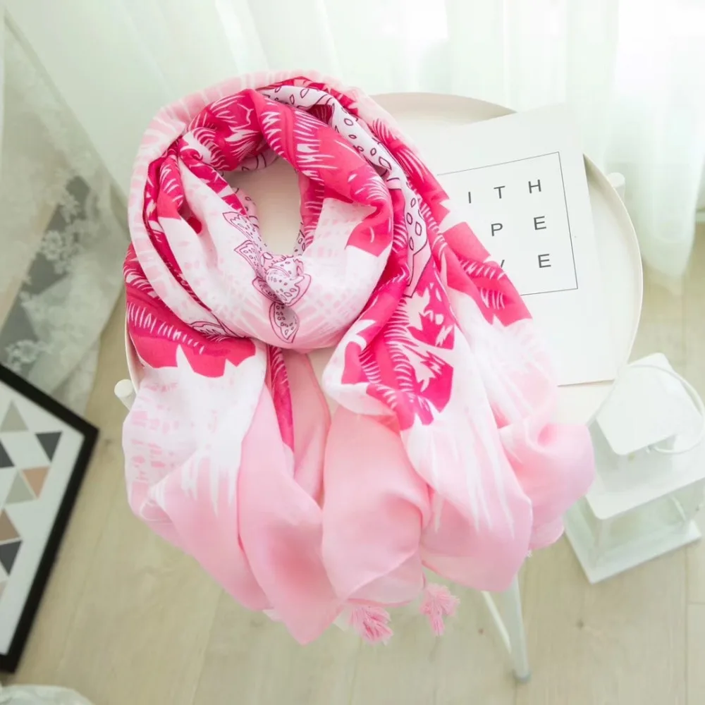 Желтый цвет с цветочным принтом хлопковая вискоза hijabs палантины