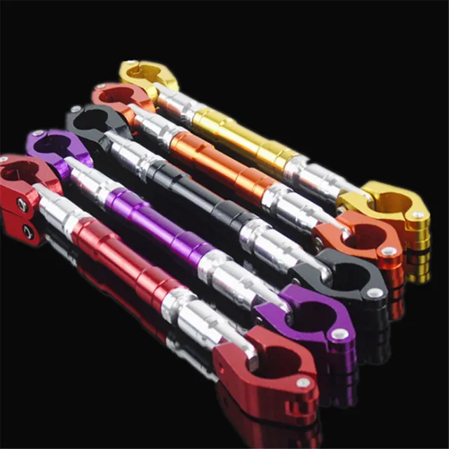 Adjustable Universal Motorcycle Handlebar 7/8"22mm CNC Aluminum Handle Bar Brace Clamp Foldable