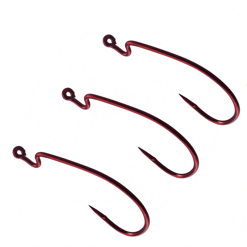 20 шт./лот рыболовные крючки из высокоуглеродистой стали 2#4#6#8# кривошипный крючок Приманка червь Pesca для мягкой приманки снасти Высокое качество аксессуары