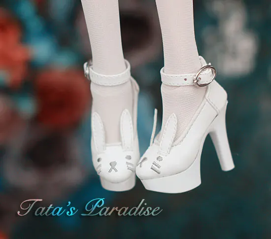 

Cute White Rabbit Shoes SD16 girl DD DY BJD doll shoes Doll accessories BJD shoes for 1/3 1/4 girl Dollfie