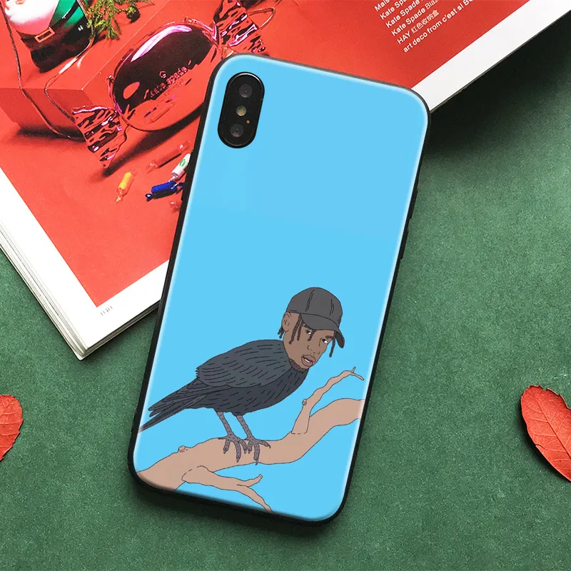 

Travis scott Cartoon Kuso TPU coque Soft silicone Phone Case cover Shell For Apple iPhone 5 5s Se 6 6s 7 8 Plus X XR XS MAX