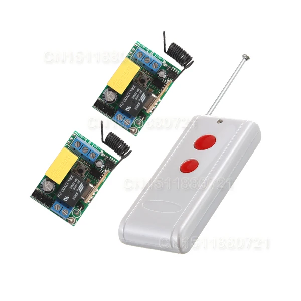 

AC 220V 1 CH Mini Remote Control Switches 10A Relay Small Receiver Light Lamp LED Bulb SMD Remote Lighting Switch 315/433Mhz