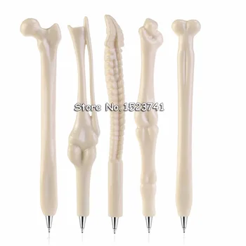 

50 pcs/lot 0.7mm Syringe Pen Writing Supplies Bone shape ballpoint pens Wholesale New creative gift school supply
