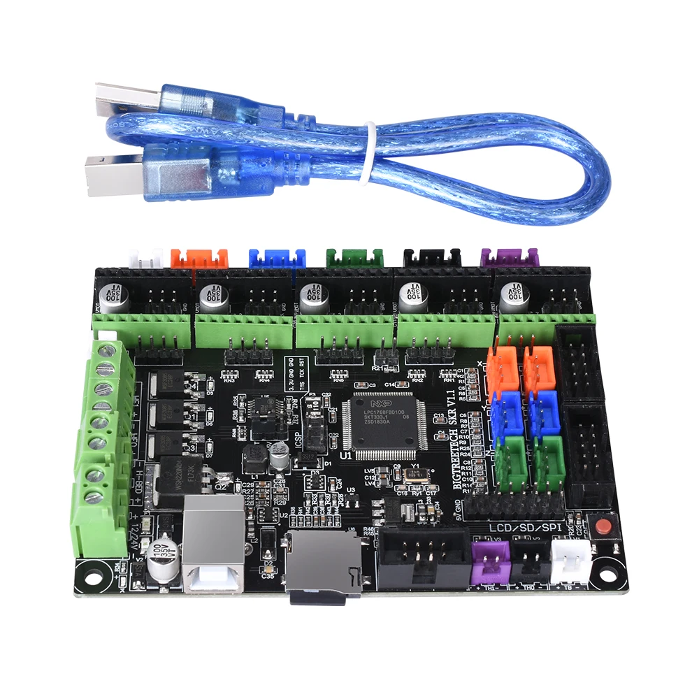 

BIGTREETECH SKR V1.1 Motherboard Open Source Smoothieboard 32Bit Controller Suitable TMC2130/TMC2208/A4988 Stepper Driver RepRap