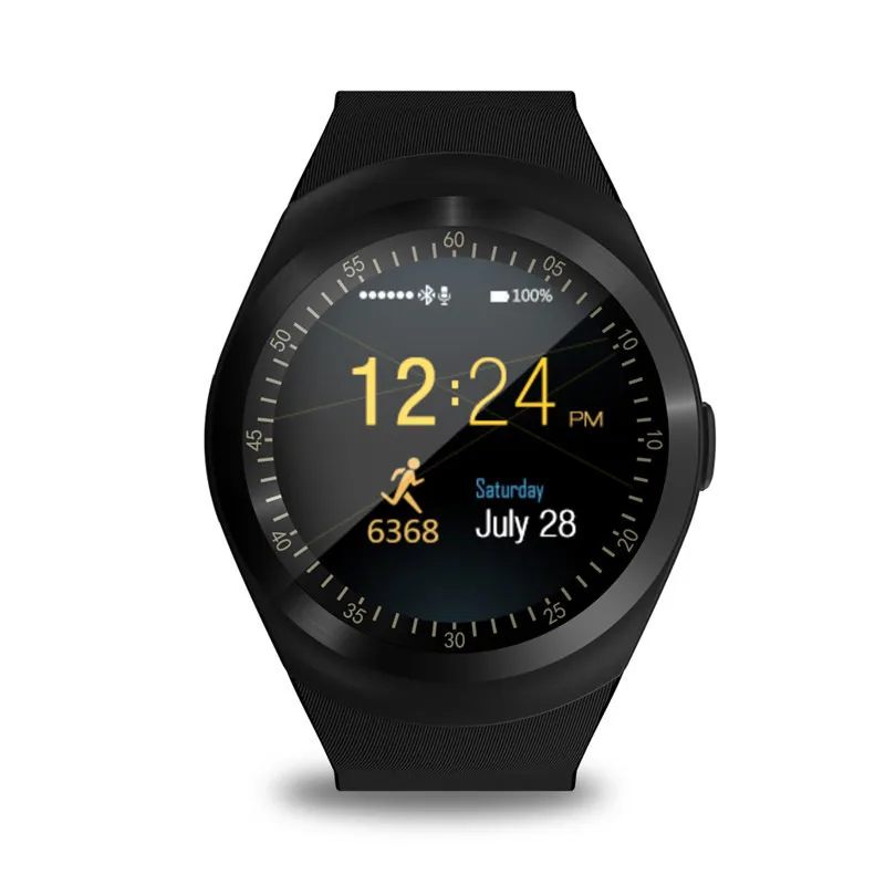 

Y1Smart Watchs Round Support Nano SIM &TF Card With Whatsapp And Facebook Men Women Business Smartwatch For Android pk mi band 3
