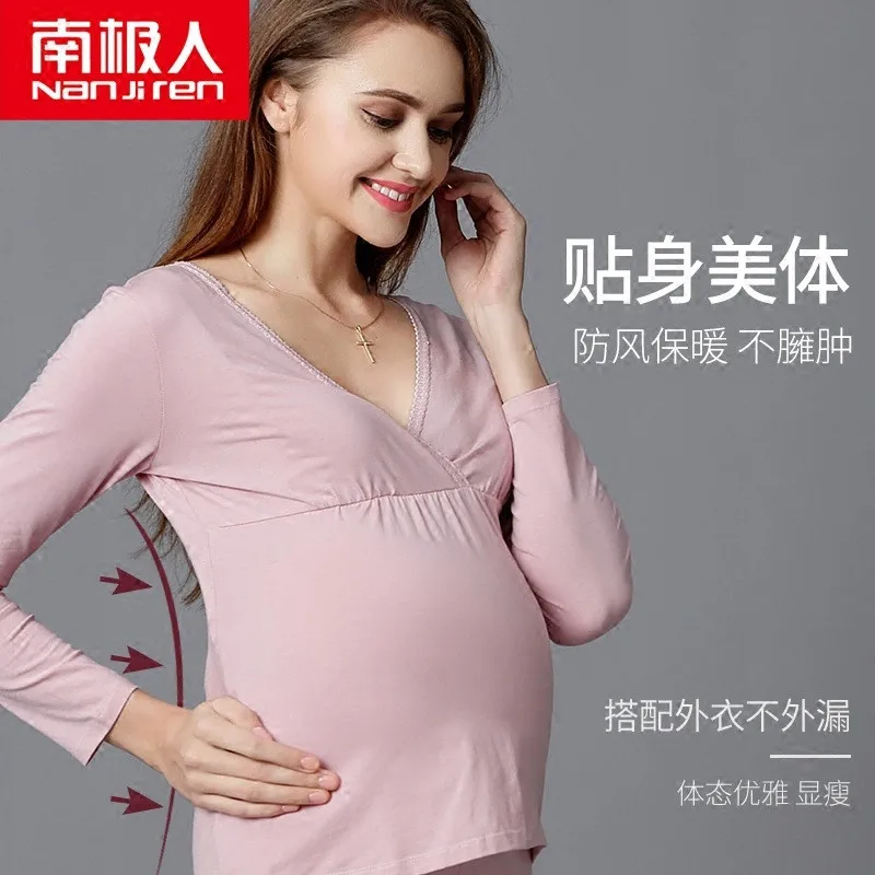 Летняя одежда для кормящих мам, пижамы для кормящих мам, топы для беременных, блузки для беременных, хлопковая футболка с длинными рукавами