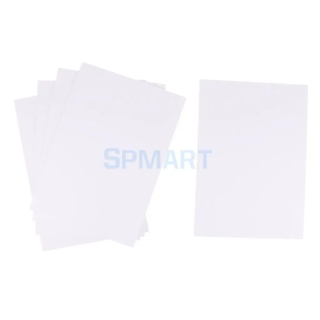 5Pieces White PVC Foam Board Sheets 2/3/5/7mm Model Building for Sign Mounting Foamboard Display