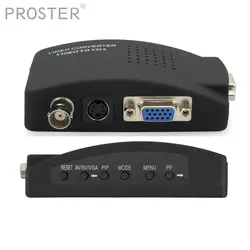 Proster BNC S-видео VGA для VGA конвертер коробка от ПК к ТВ VGA вход для VGA выход ноутбук монитор конвертер адаптер для ПК