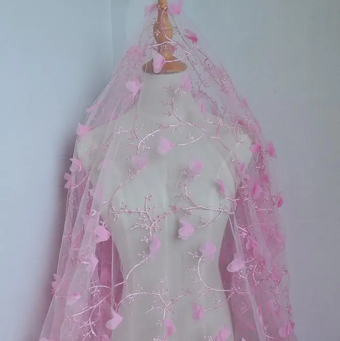 Сиреневые вечерние платья с высоким воротом и длинным рукавом, 3D Цветочная аппликация, сексуальные боковые разрезы Illusion Sheer, вечерние кружевные платья для женщин - Цвет: pink