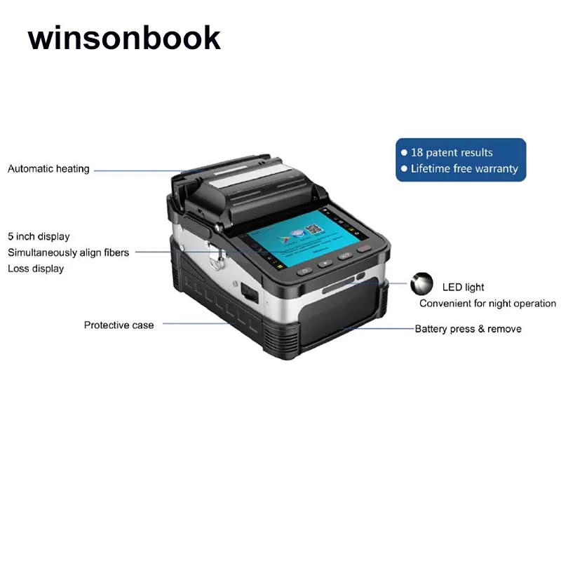 

SM&MM Automatic FTTH Fiber Optic Welding Splicing Machine Optical Fiber Fusion Splicer AI-7