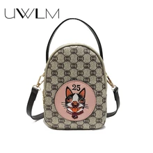 ФОТО small women bags 2018 luxury handbags bags designer dog printted wallets flroal pu leather messenger bags ladies bag crossbody