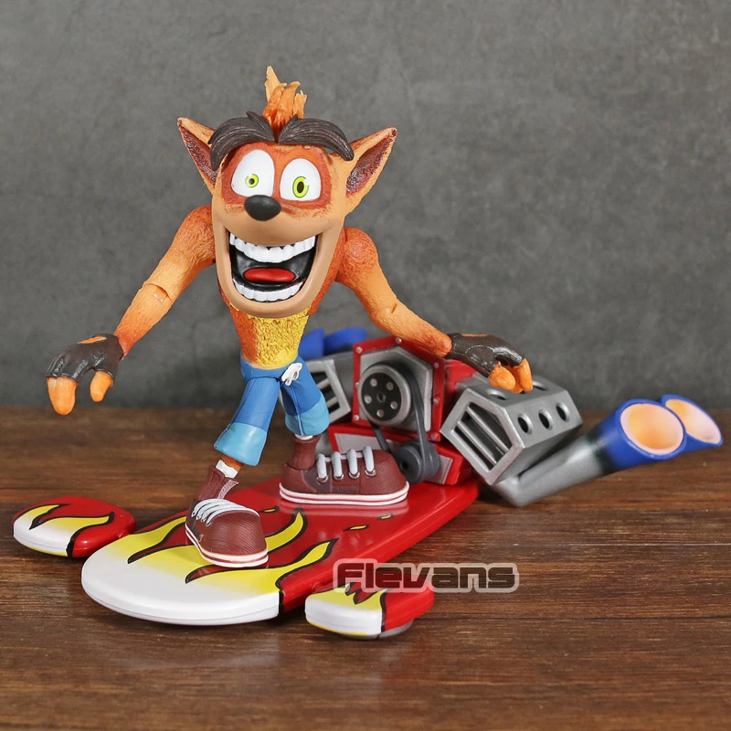 crash bandicoot deluxe figure with jet board