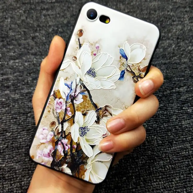 

Flower Case For iphone 8 7 6s 6 s plus Cute Emboss Relief Soft Silicon Cases For iphone XR X 10 iphone XS Max 8plus 6plus Cover