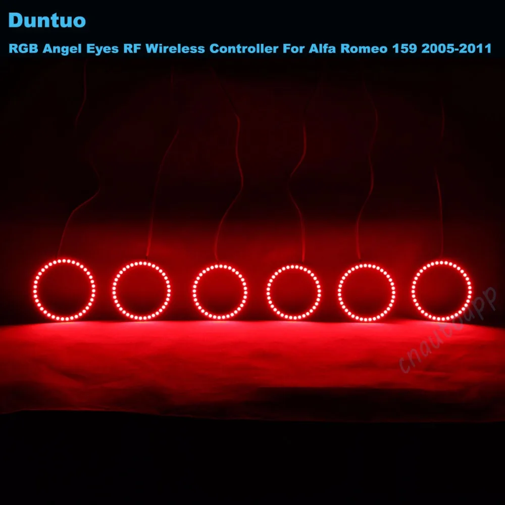 RGB Ангельские глазки Multi-Цвет светодиодные фары автомобиля кольцо DRL Беспроводной rf для ALFA ROMEO 159 2005 2006 2007 2008 2009 2010 2011