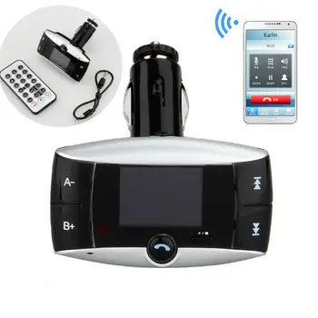 

Free 50Pcs/Lot Wireless USB LCD Bluetooth FM Transmitter Modulator Car Kit HandsFree MP3 Player New Hot