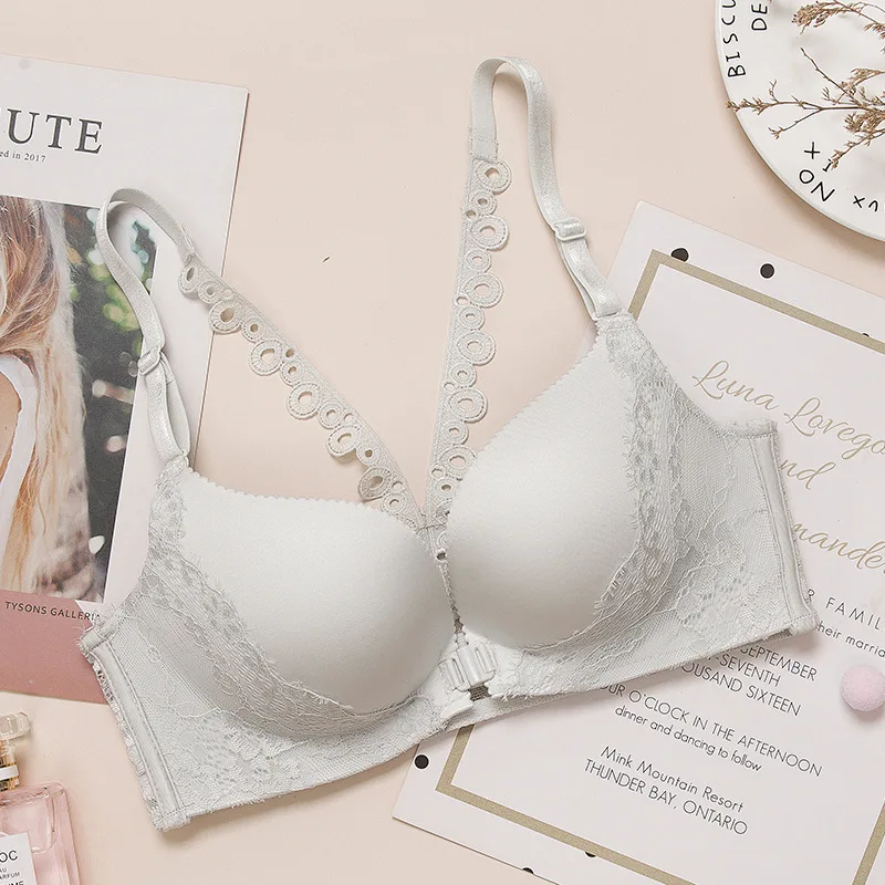 Push Up Для женщин Lace Bralette отрегулировать удобные Беспроводной сексуальный