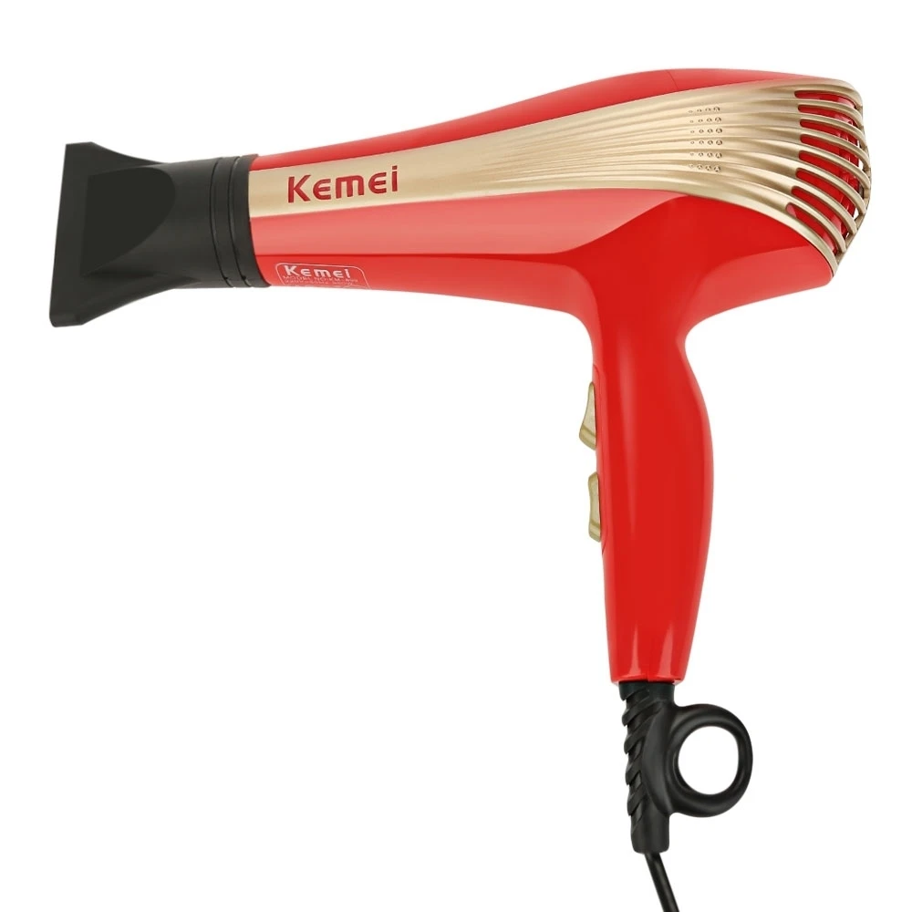 Kemei Electric Ceramic Hair Dryer Professional Salon Negative Iron Hair Blower High Power 220V Household Traveller Styling Tools