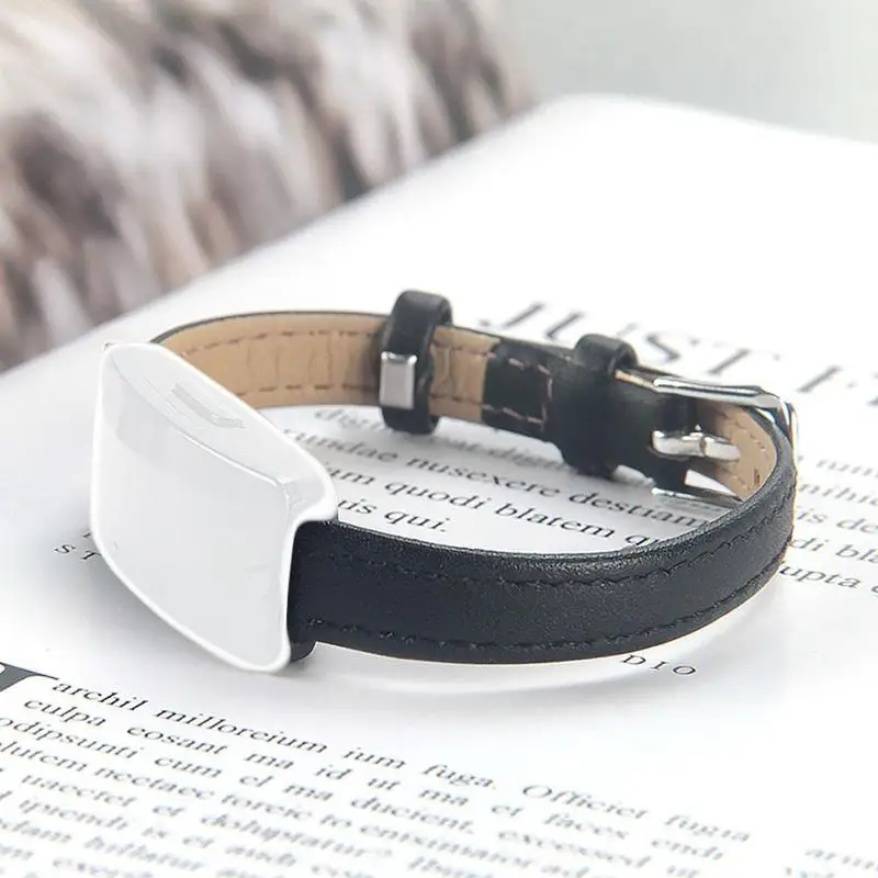 

2 colors For Fitbit inspire/inspire HR bands leather Accessories Leather Bands strap for Fitbit inspire Fits 145-180mm Wrist
