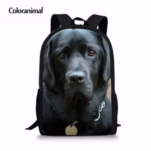 Цветные детские повседневные школьные сумки для мальчиков и девочек, милый рюкзак для ноутбука с изображением собаки Лабрадора, Детский рюкзак для книг