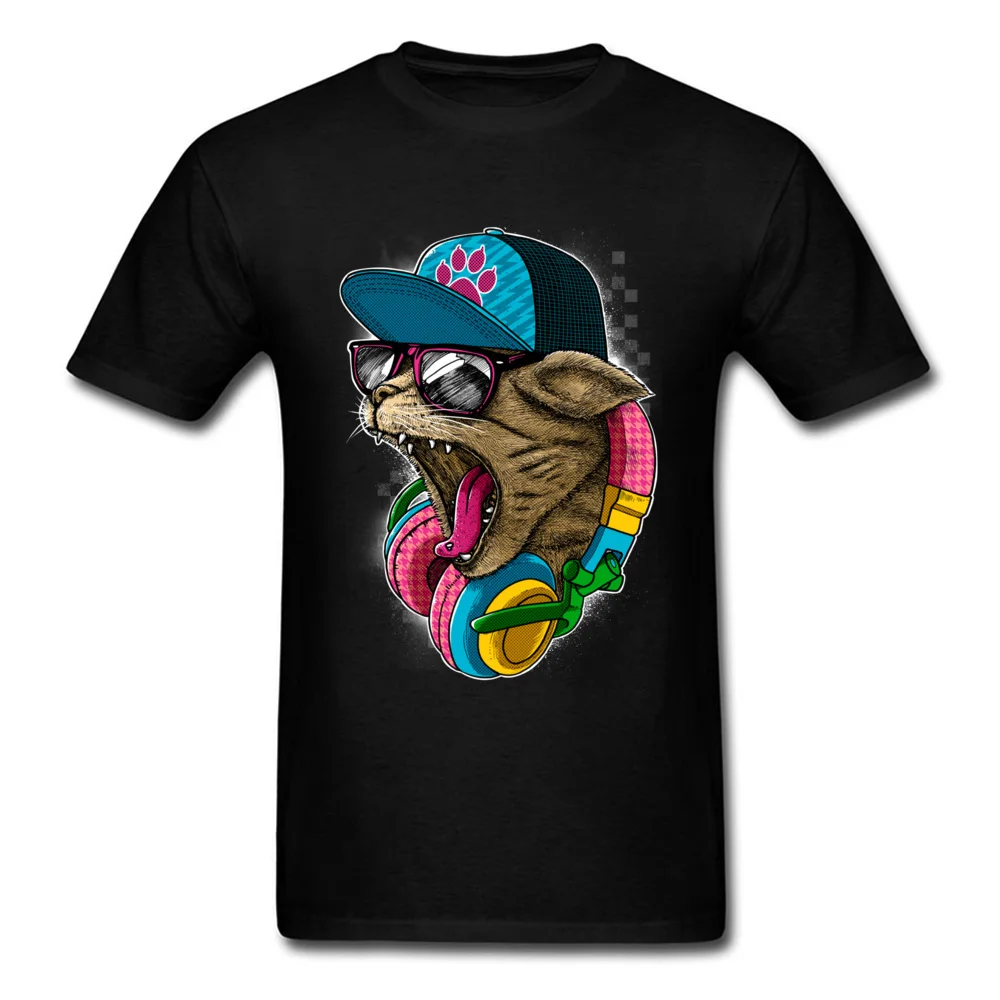 Cool Wild Men Retro Group Tops Tees O Neck Autumn Cotton Tshirts Fashionable Short Sleeve Tee-Shirt Drop Shipping Cool Wild black