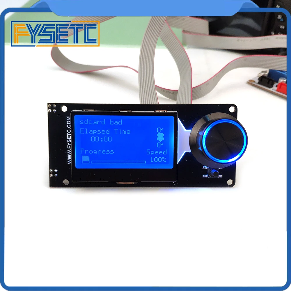 

Type E MINI12864 LCD Screen White on Blue mini 12864 v1.2 Smart Display Supports Marlin DIY With SD Card 3D Printer Accessories