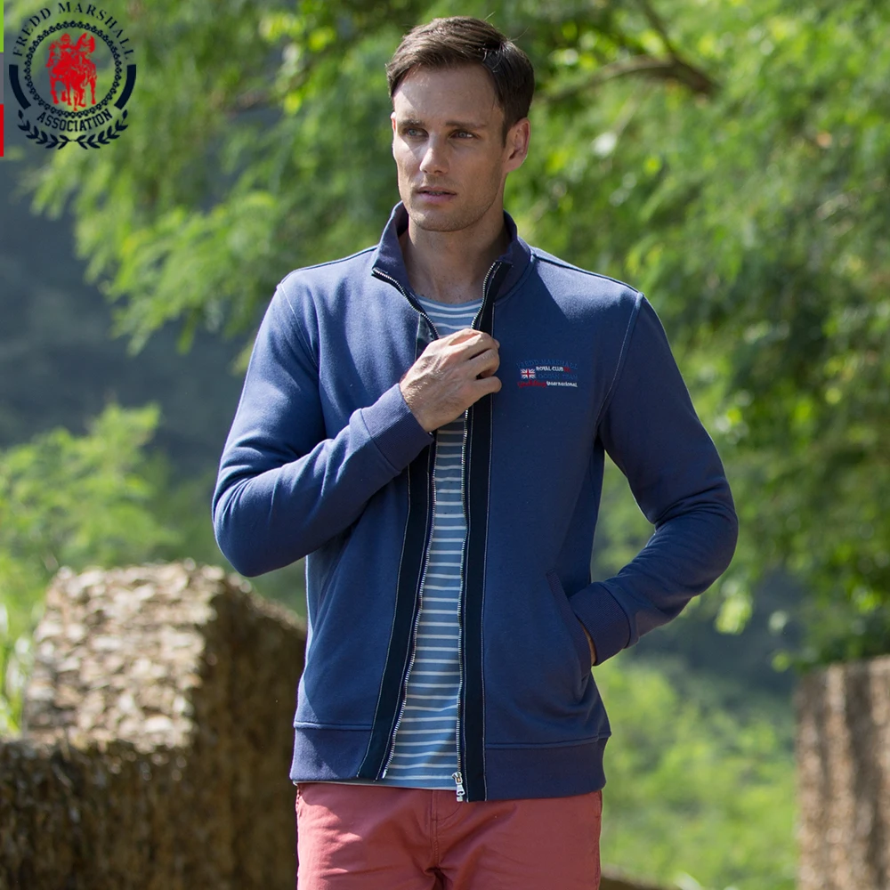 Fredd Marshall New 2017 Cotton Jackets Men Solid Color