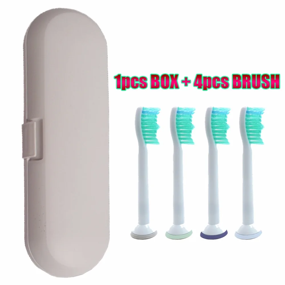 4 шт./лот Замена Зубная щётка головок для зубной щетки Philips Sonicare ProResults HX6011/6013/6014/6016/6017/6311/6412/6432