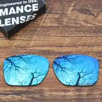 ToughAsNails ต่อต้านการกัดกร่อนของน้ำทะเลเลนส์เปลี่ยนเลนส์สำหรับ Oakley Sliver เอ็กแอลแว่นตากันแดดกระจกสีฟ้า