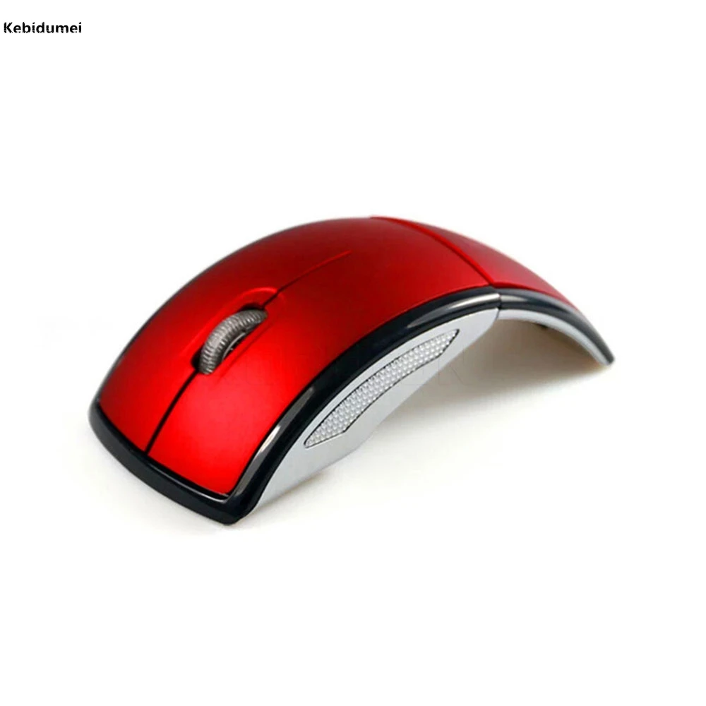 

Kebidumei 2017 New 2.4GHz Folding Wireless Mouse for PC Laptop Computer Mini USB 2.4Ghz Snap-in Transceiver Optical Foldable