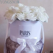 8 см цветок Искусственные цветы букет для украшения свадебный цветок Декор Свадебный букет домашний поддельный пенопласт декор в виде цветка розы