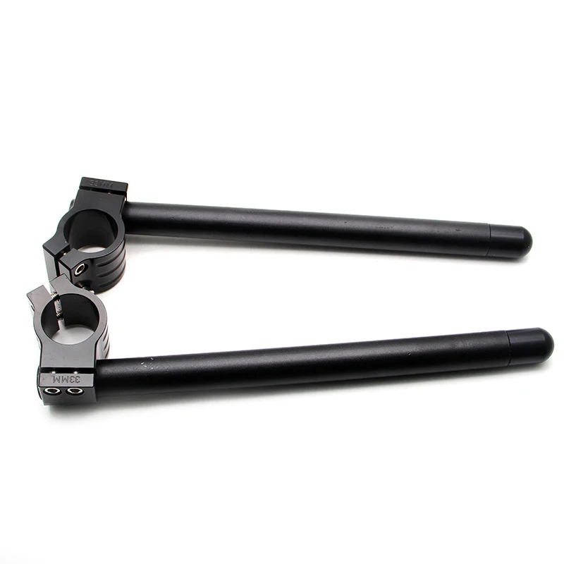 Black CNC Adjustable Motorcycle Handlebar Racing 31/32/33/35/36/37/39/41/45/48/50/51mm Clip On