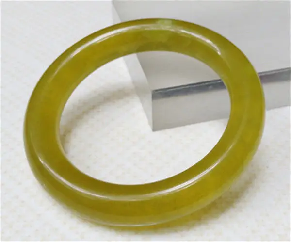

NEW HOT 53mm Chinese Beautiful Genuine Natural YELLOW Jade Gems Bangle Bracelet a 5.19
