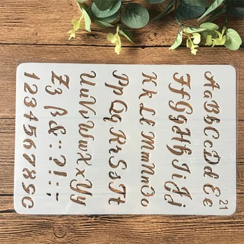 

26cm Alphabet Letters DIY Craft Layering Stencils Painting Scrapbooking Stamping Embossing Album Paper Card Template