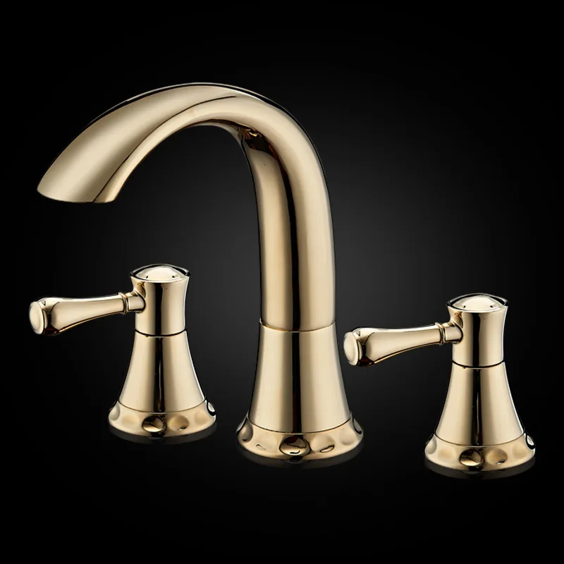 

Luxury 100% All Solid Brass Fashion Antique 3 Holes Basin Faucet Bathroom Vintage American Vanity Tap Antique Sink Faucet Mixer