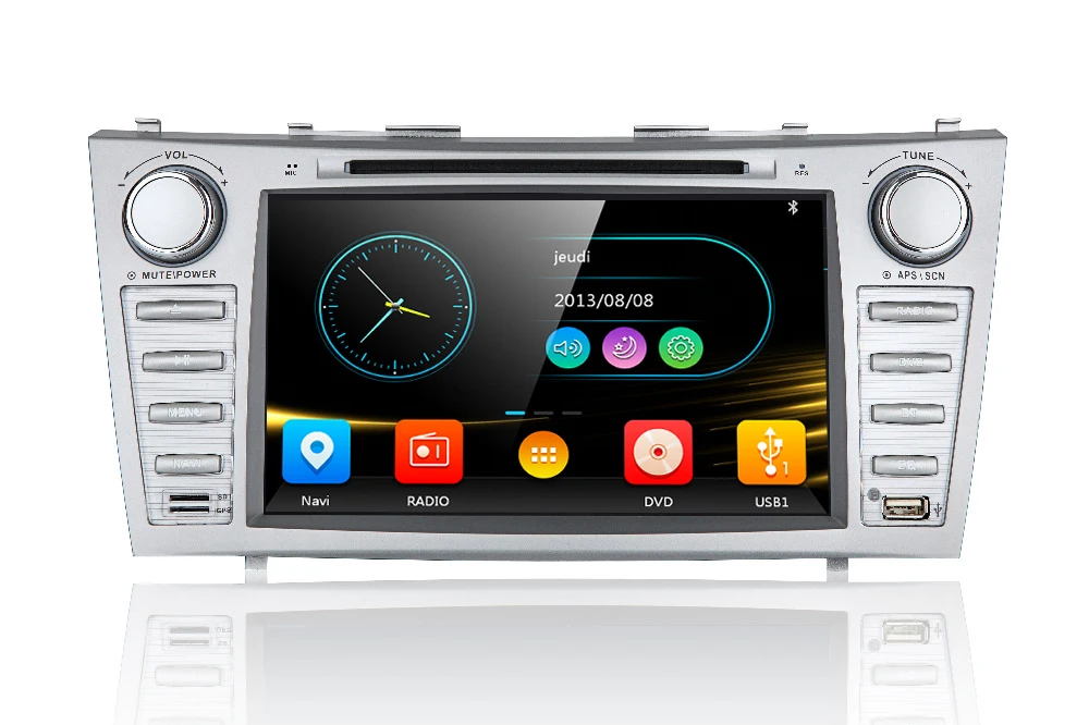 Cheap 8" Car DVD player with GPS BT/TV USB SD AUX,audio Radio stereo,Car multimedia headunit for TOYOTA CAMRY 2007 2008 2009 2010 2011 1
